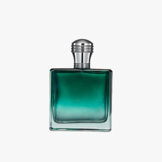 Botol parfum 100ml berwarna hijau gradasi