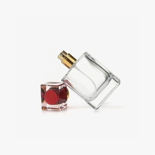 Botol parfum isi ulang isi ulang 50ml-kaca-persegi