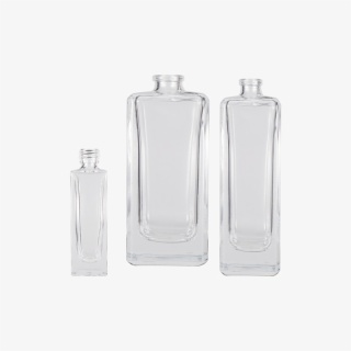 botol parfum berbentuk kubus-kaca